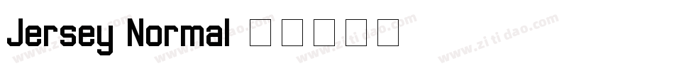 Jersey Normal字体转换